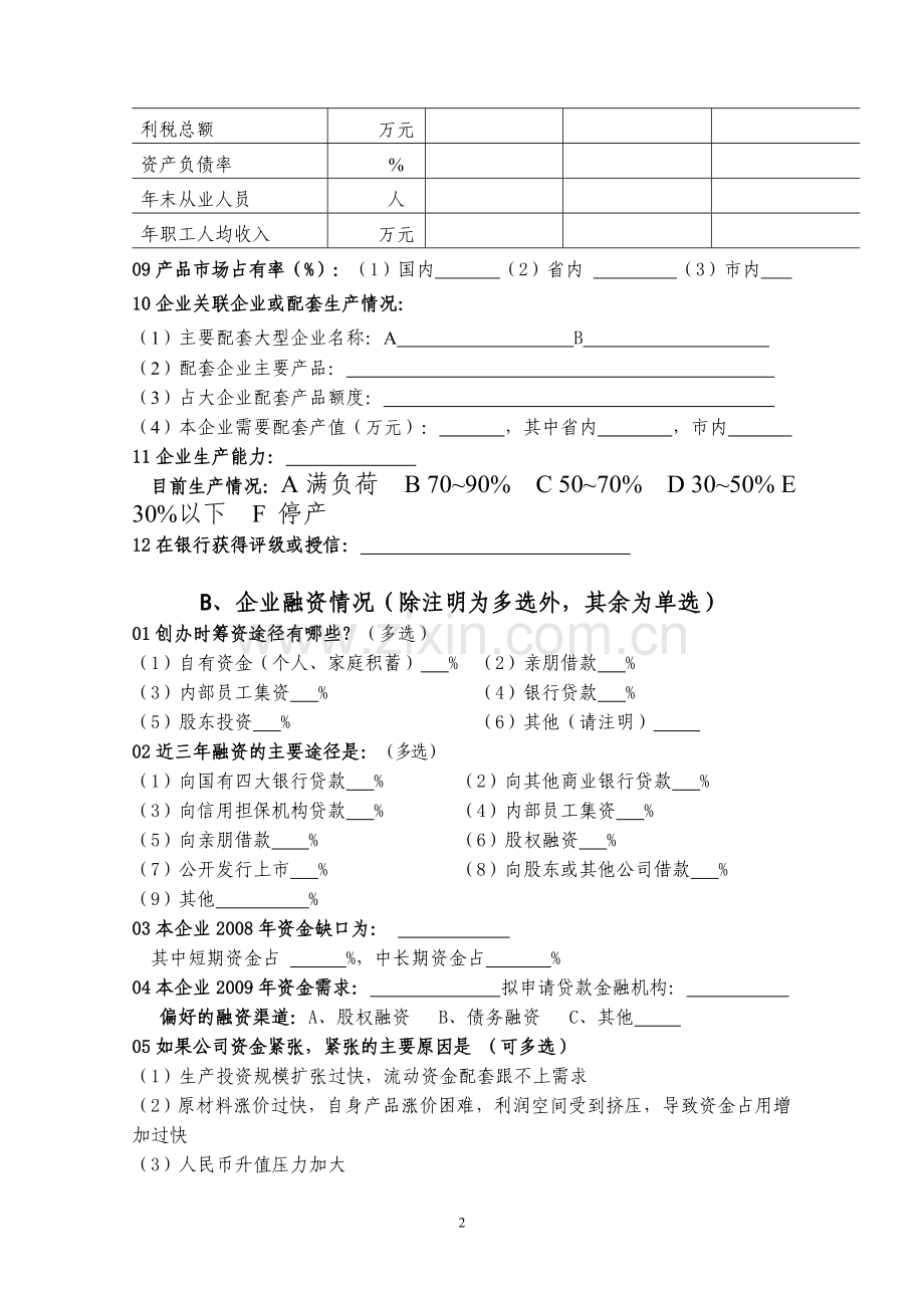 中小企业融资调查问卷(宝鸡市).doc_第2页