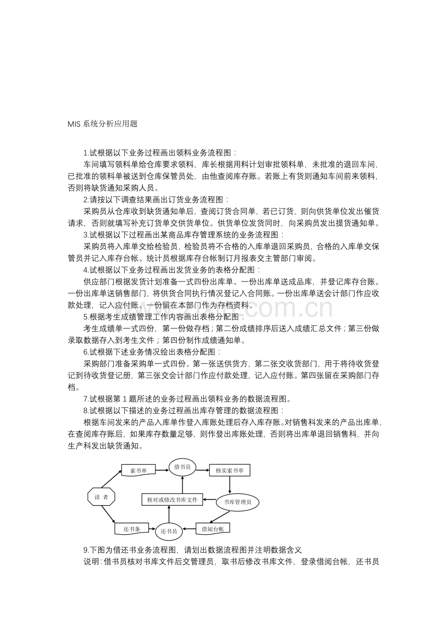 MIS系统分析应用题.doc_第1页