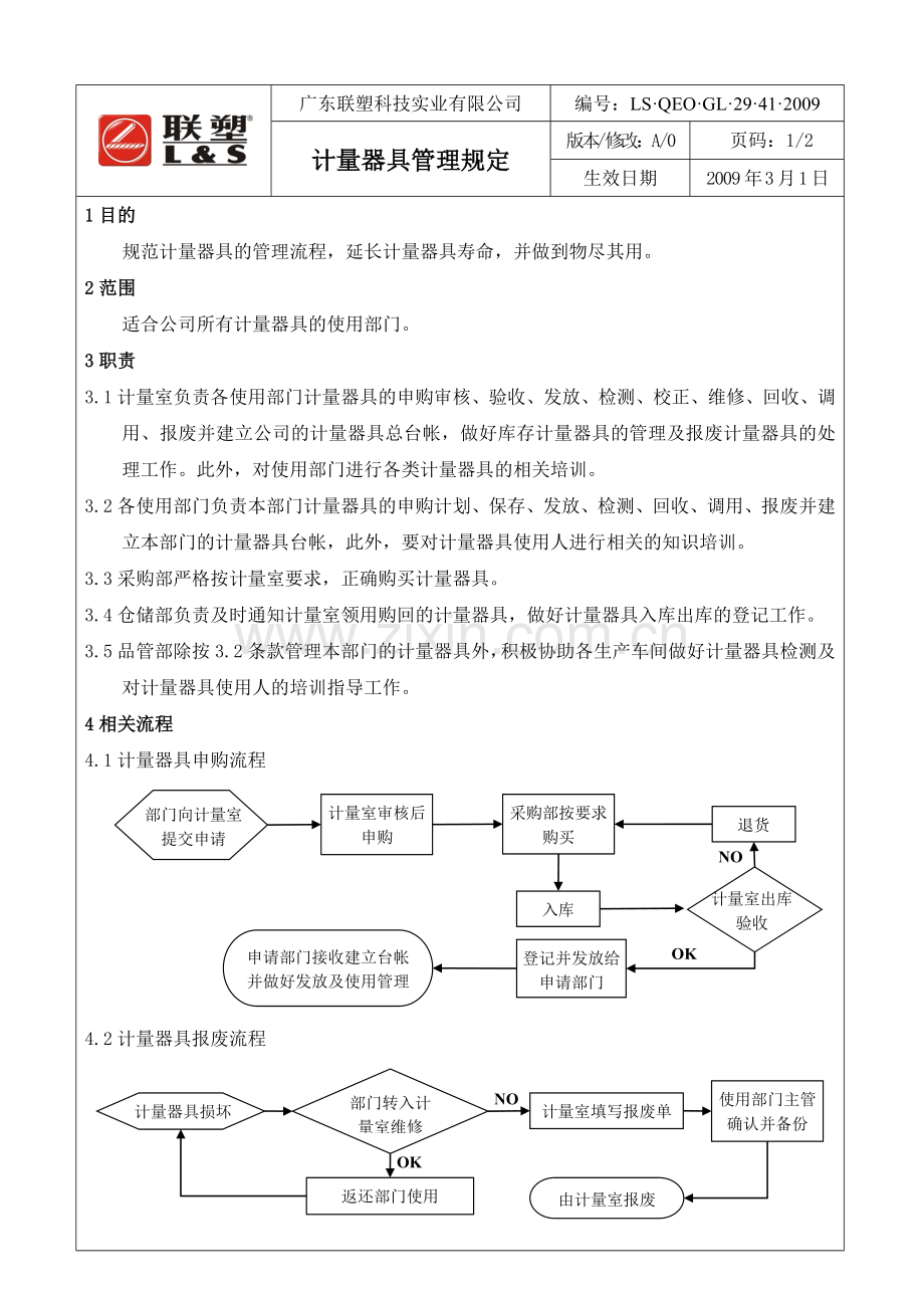 计量器具管理办法().doc_第1页