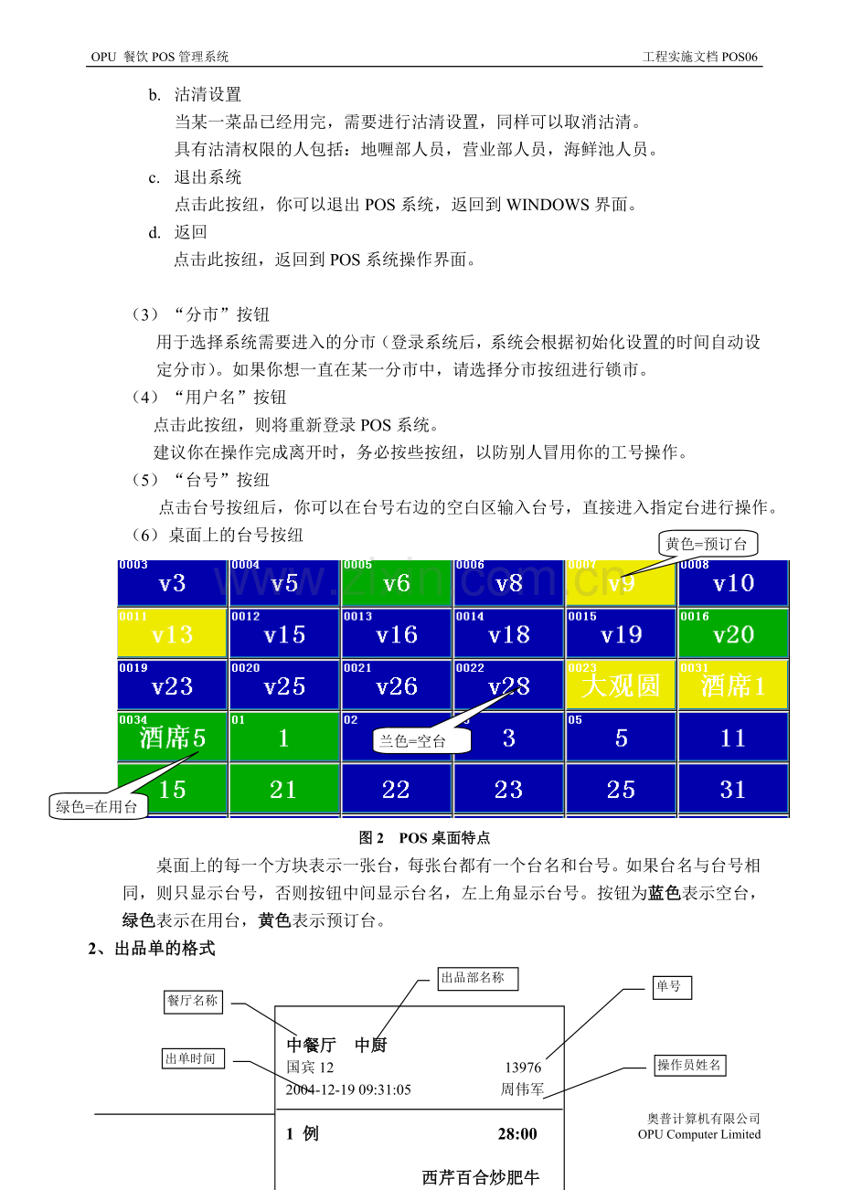 奥普酒店管理软件学习-POS操作培训手册.doc_第2页