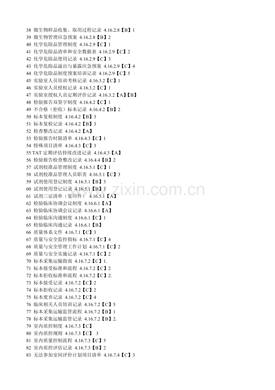 医院等级评审中与检验科有关的制度文件.doc_第2页