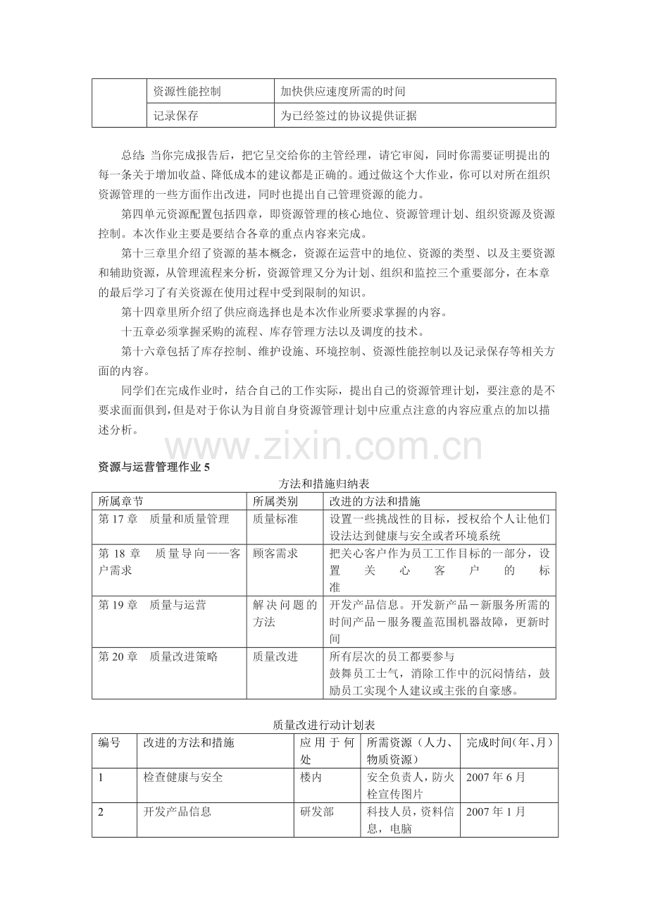 资源与运营管理形成性考核册作业1参考答案.doc_第3页