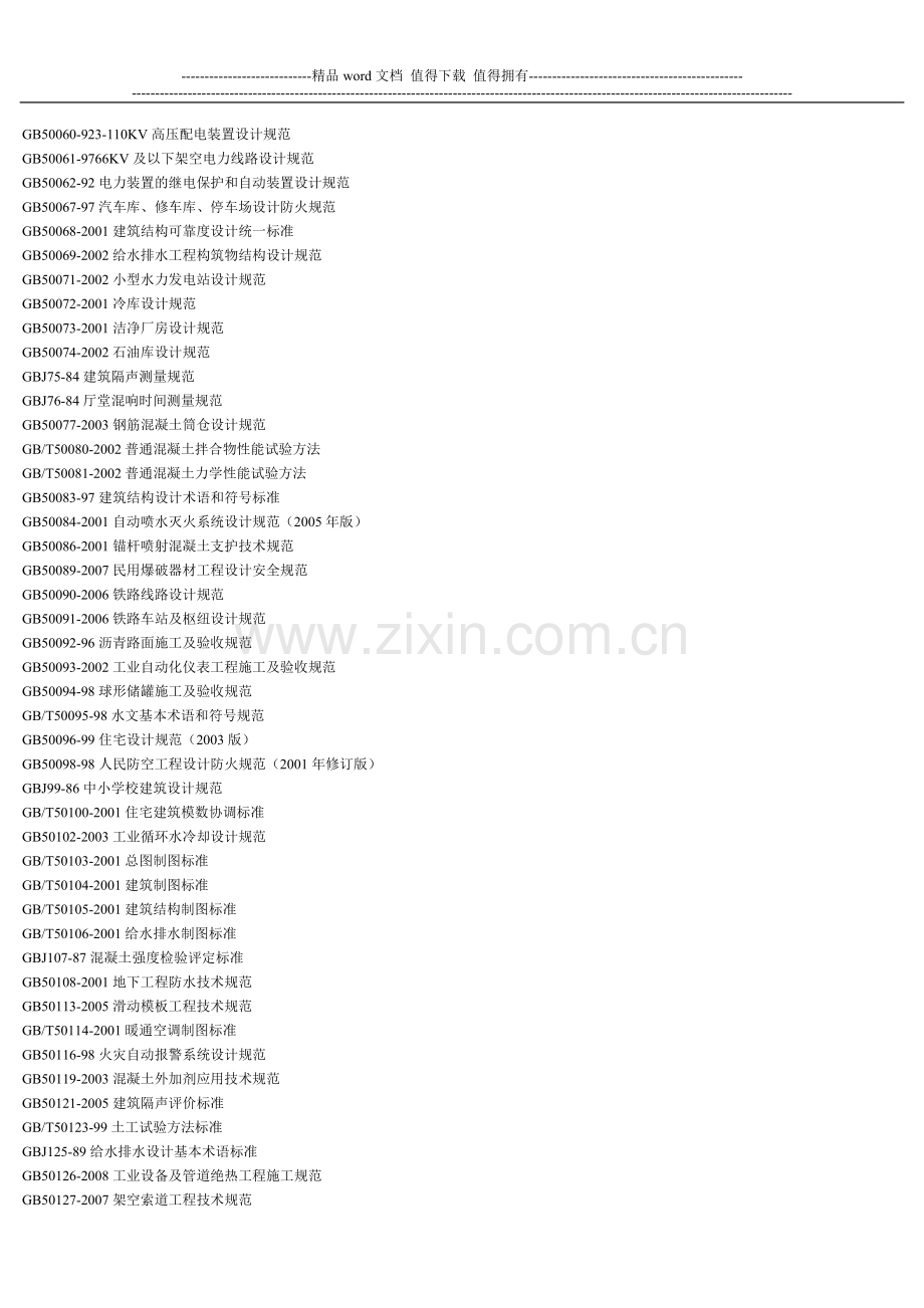 现行国家规范、标准、规程、图集、手册、地方标准及参考用书.doc_第2页