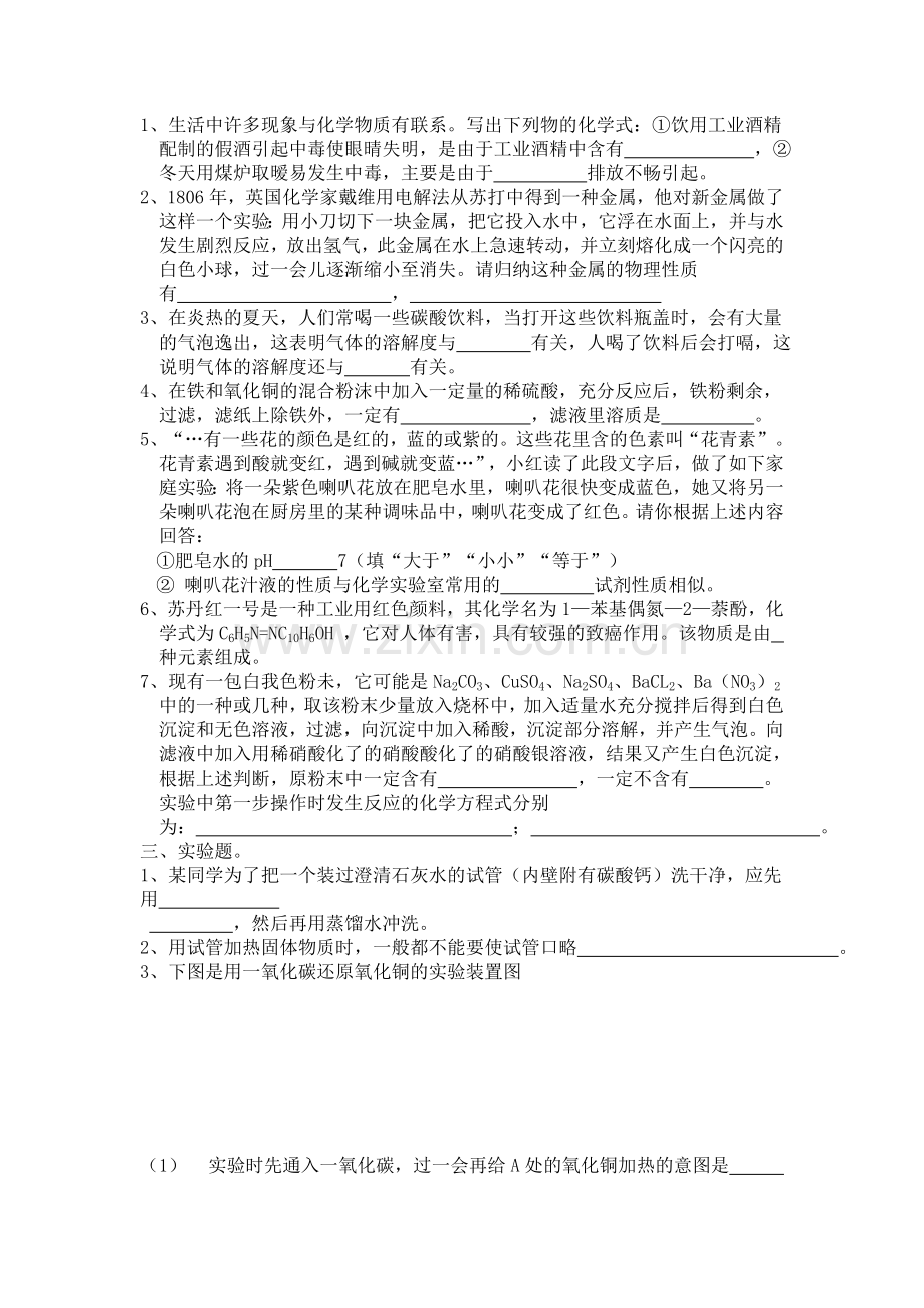 中考适应性考试化学试题.doc_第2页