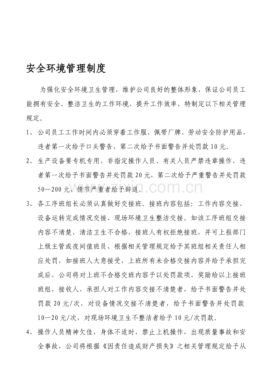 安全环境管理制度.doc_第1页