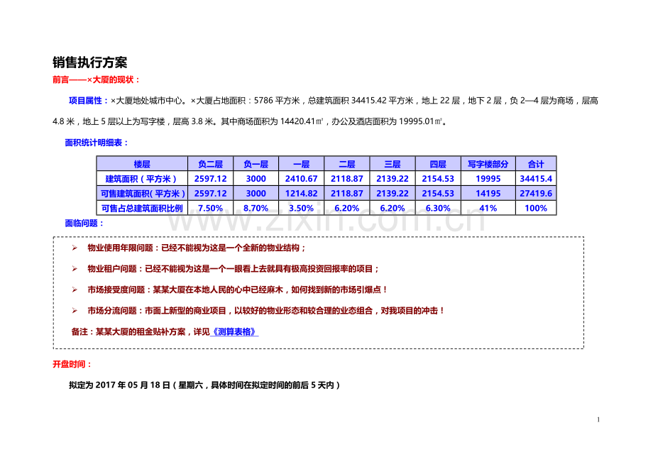 销售执行方案(详细).doc_第1页