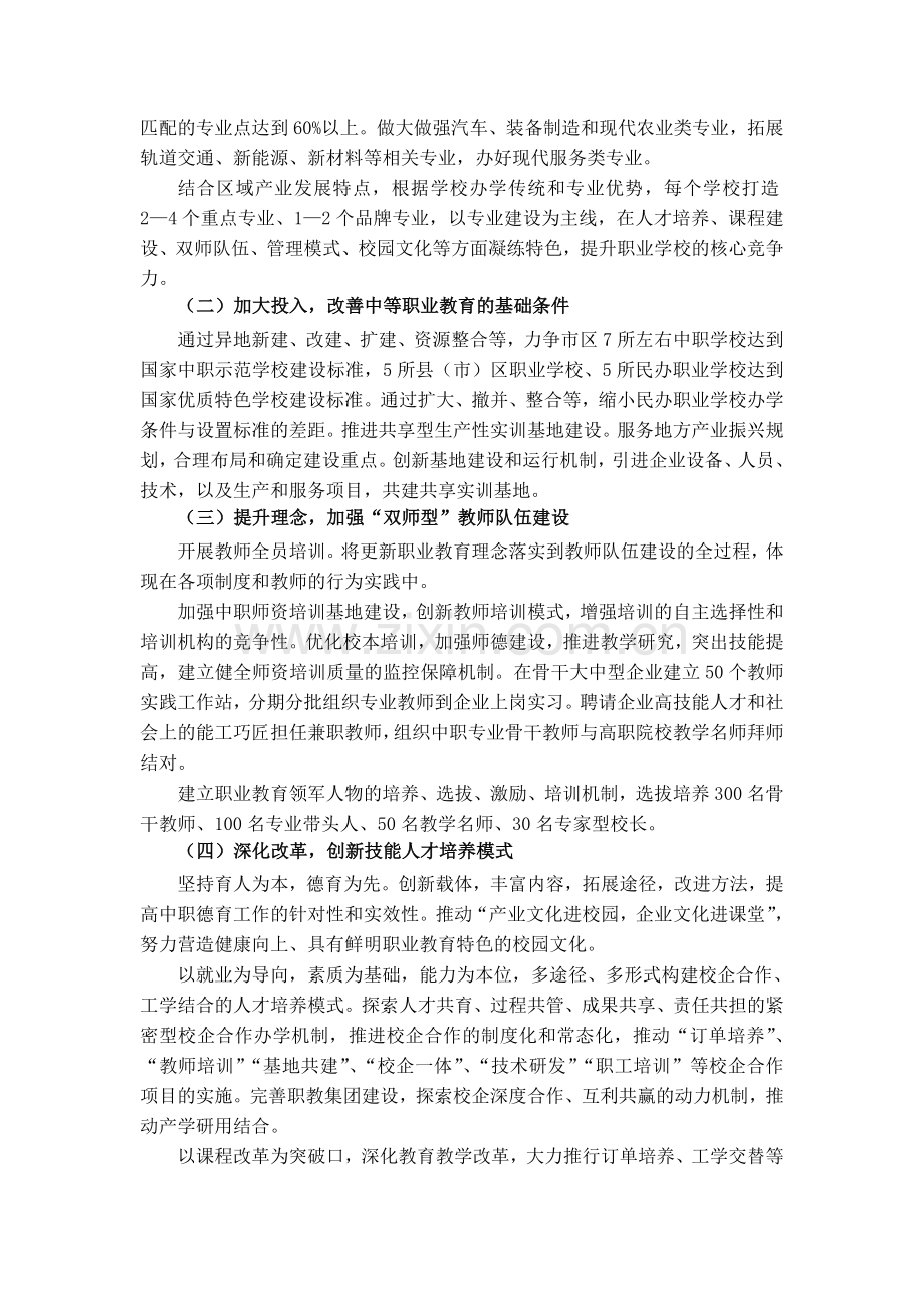 长春市中等职业教育改革发展行动计划.doc_第3页