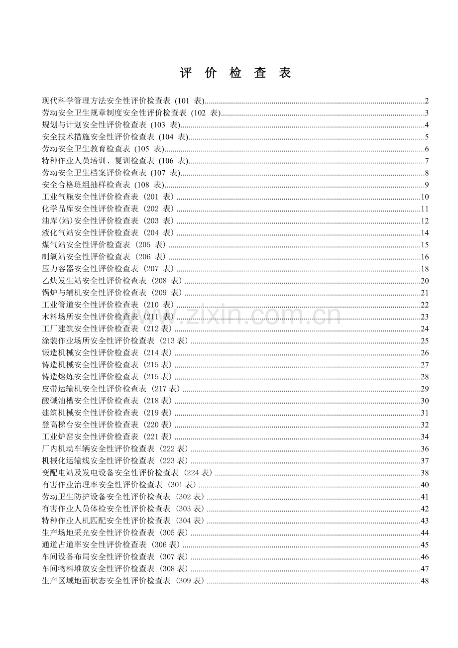 安全管理检查表大全.doc_第1页