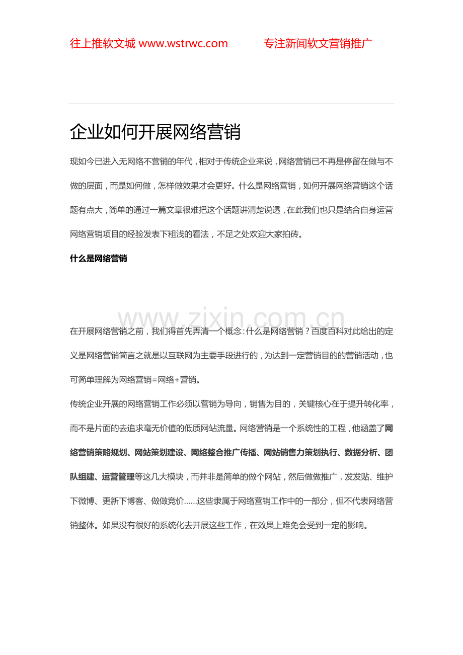 企业如何开展网络营销.doc_第1页