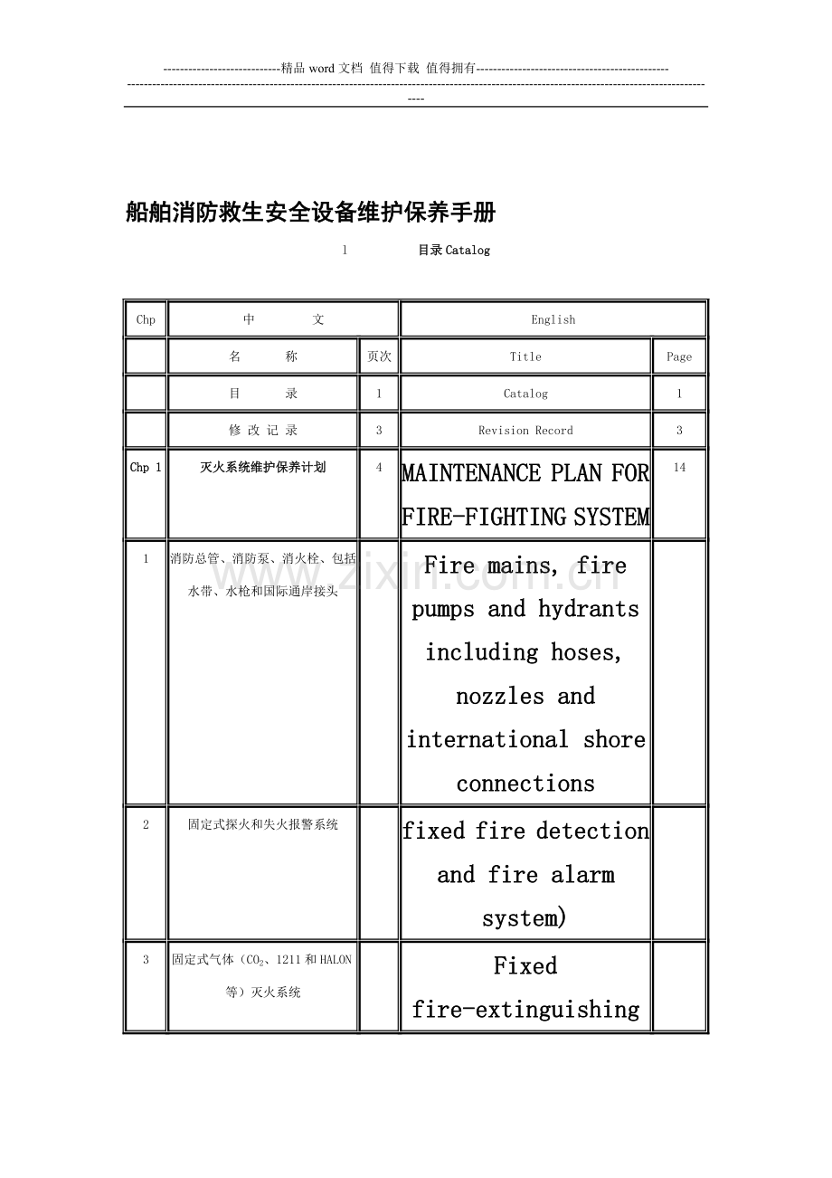 船舶消防救生设备维护保养手册.doc_第1页