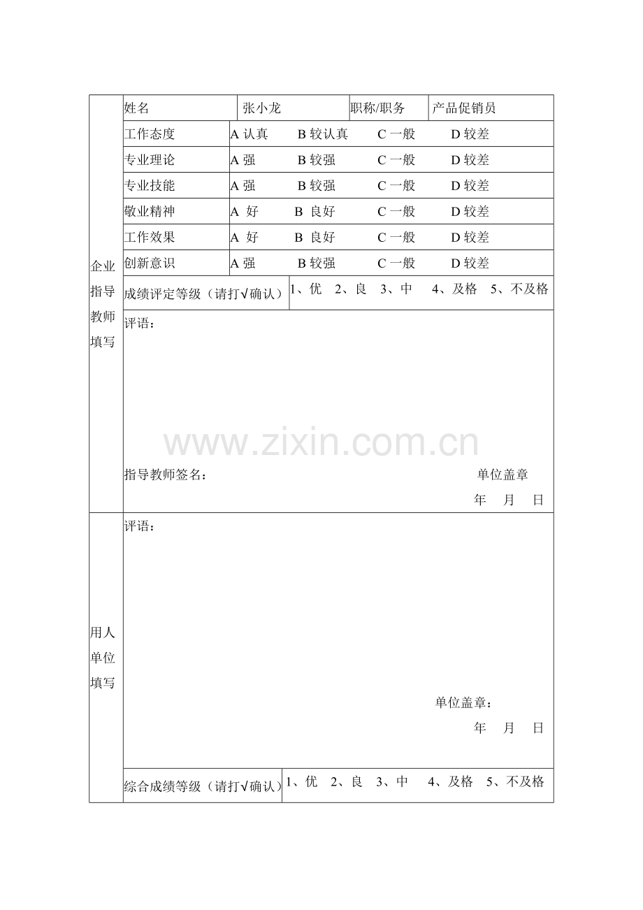 顶岗实习综合考核表..doc_第3页