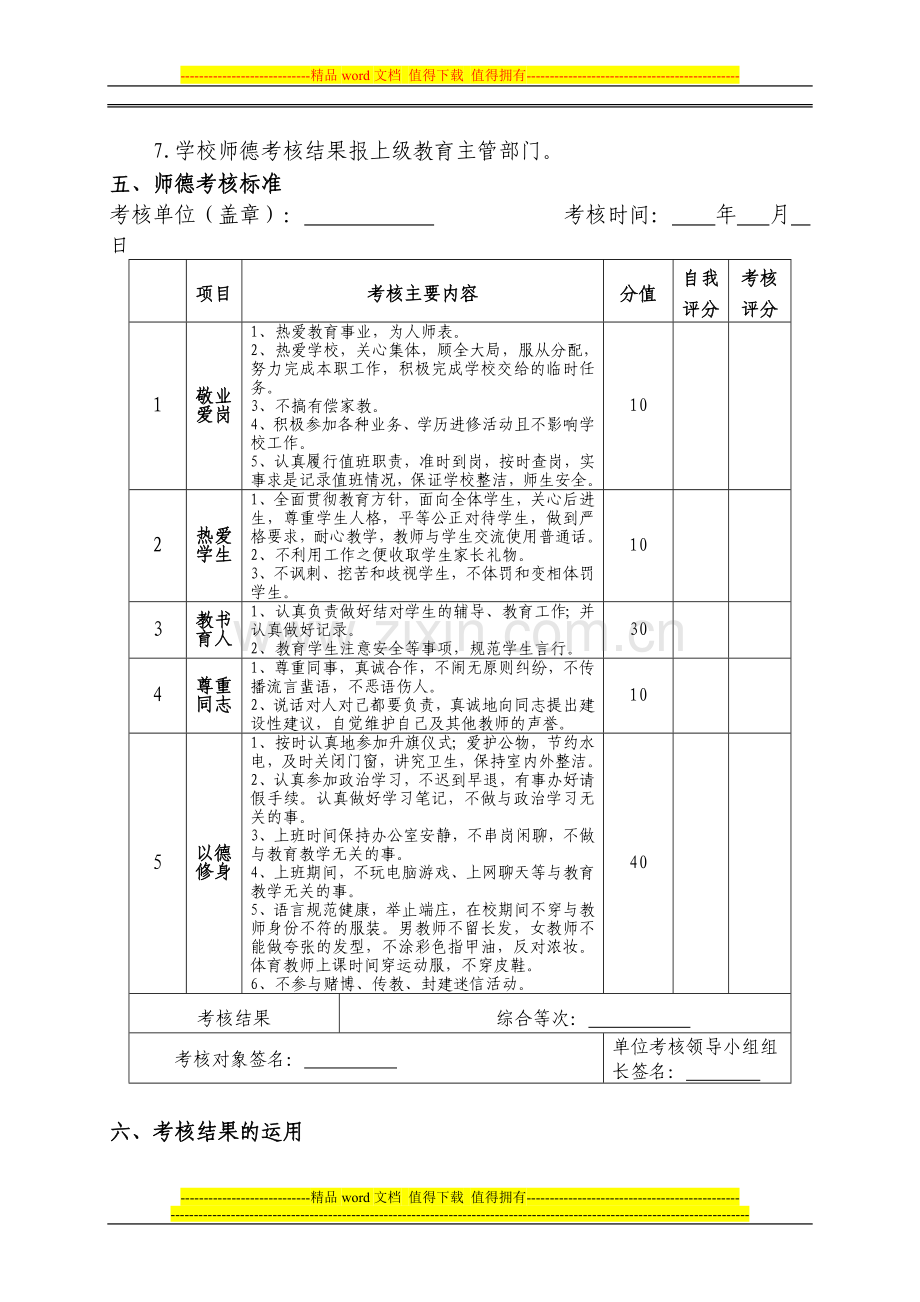 安庄镇寨子小学师德师风考核方案..doc_第3页