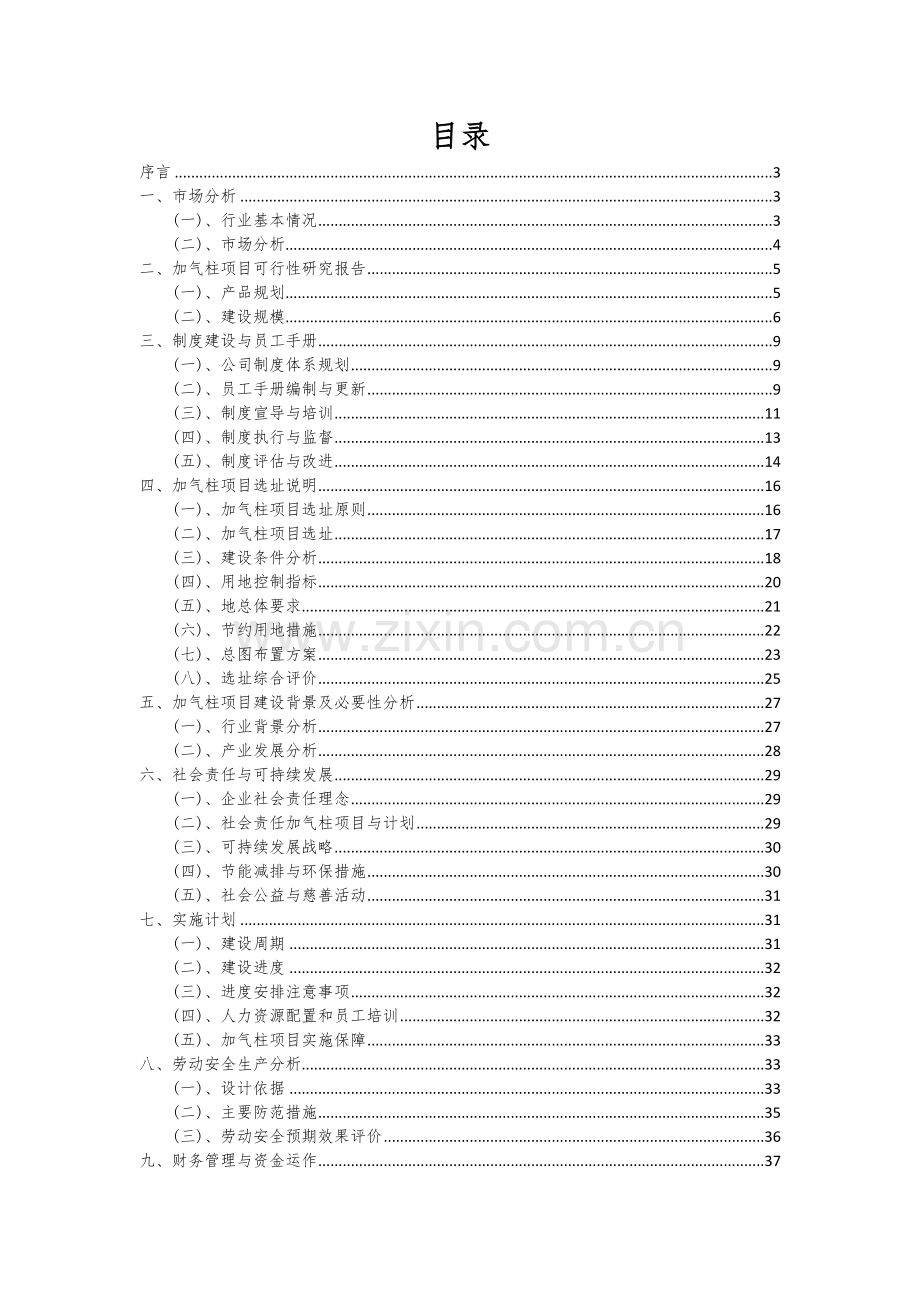 2024年加气柱项目投资分析及可行性报告.docx_第2页