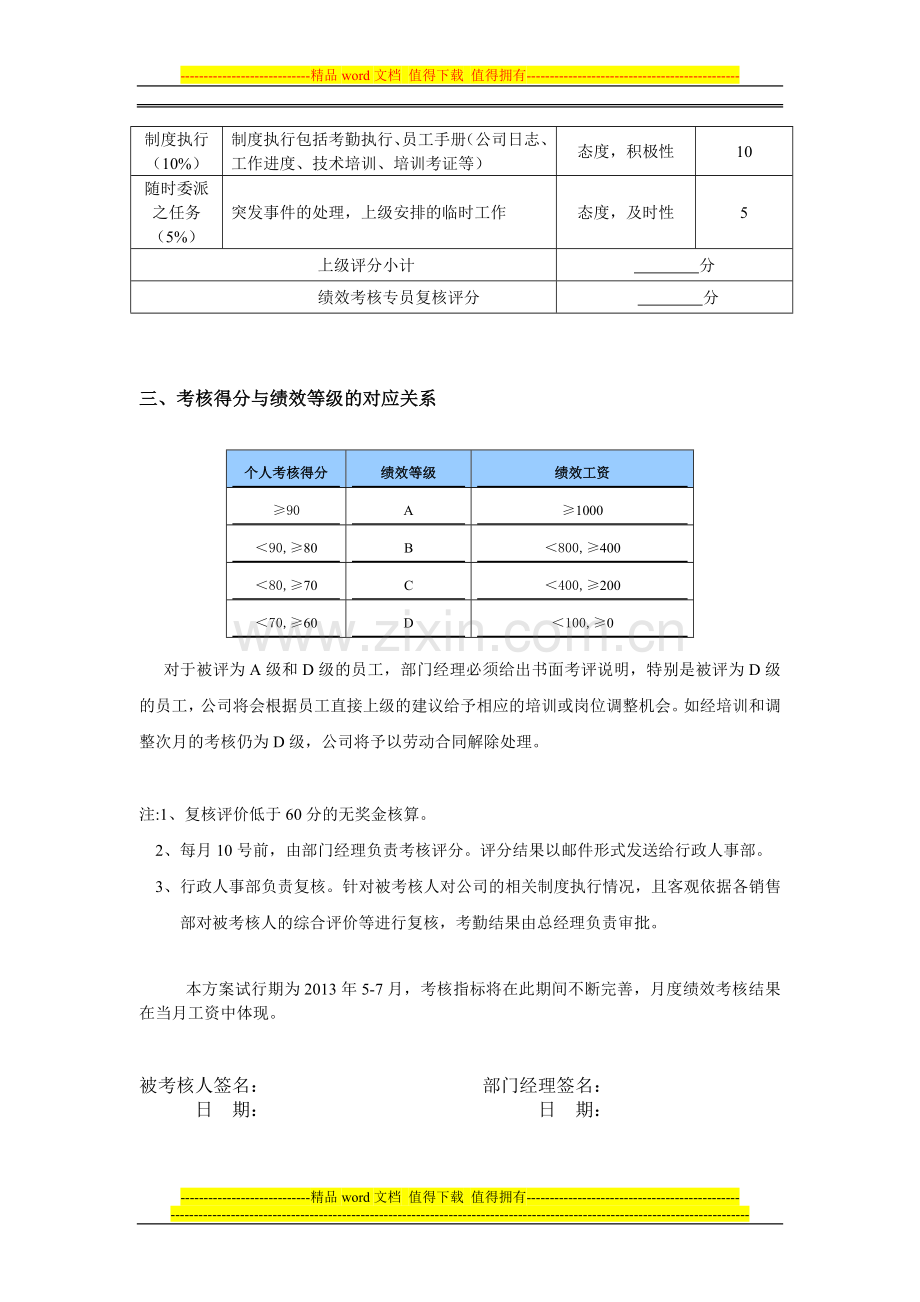 客户服务工程师绩效考核..doc_第2页