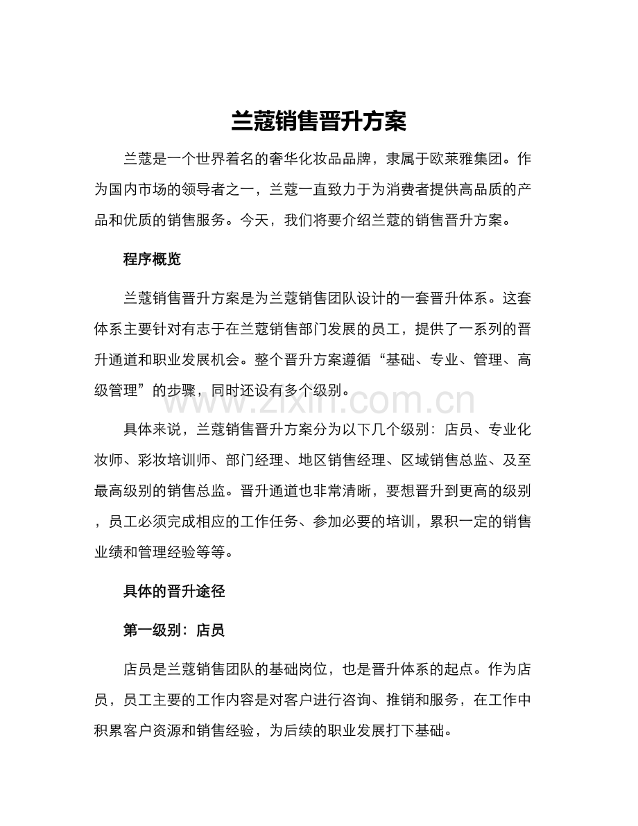 兰蔻销售晋升方案.docx_第1页