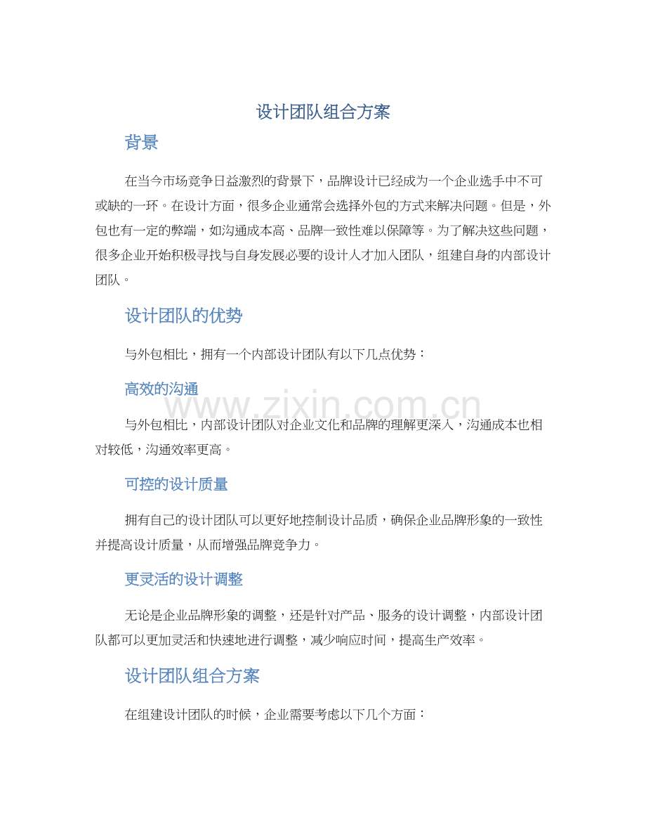 设计团队组合方案.docx_第1页