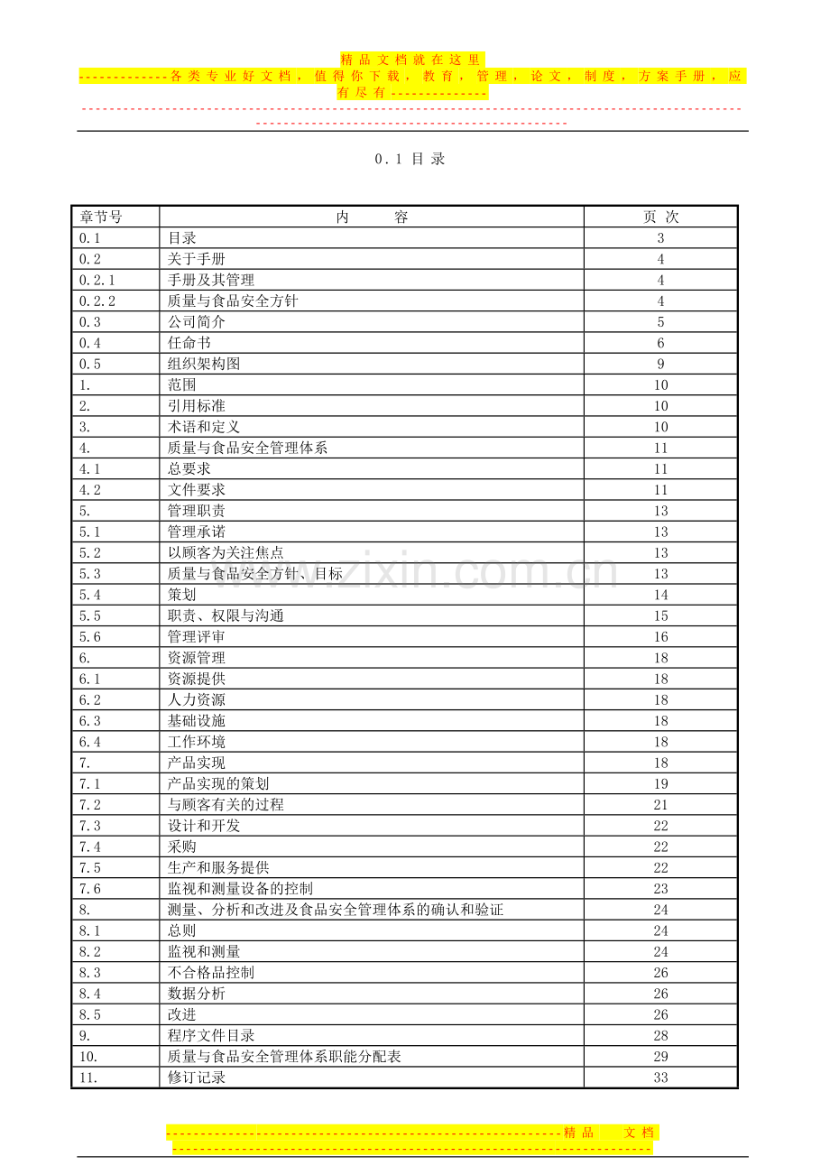 质量与食品安全管理手册FSSC22000120901.doc_第3页