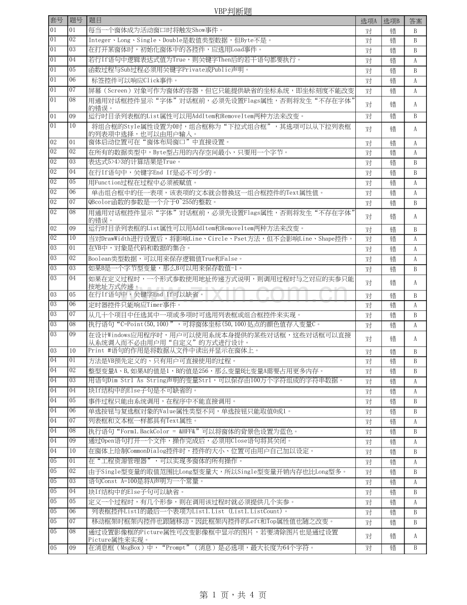 VB判断题及答案.doc_第1页