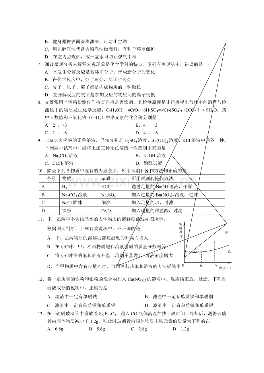 2011年济南市中考化学试题及答案.doc_第2页