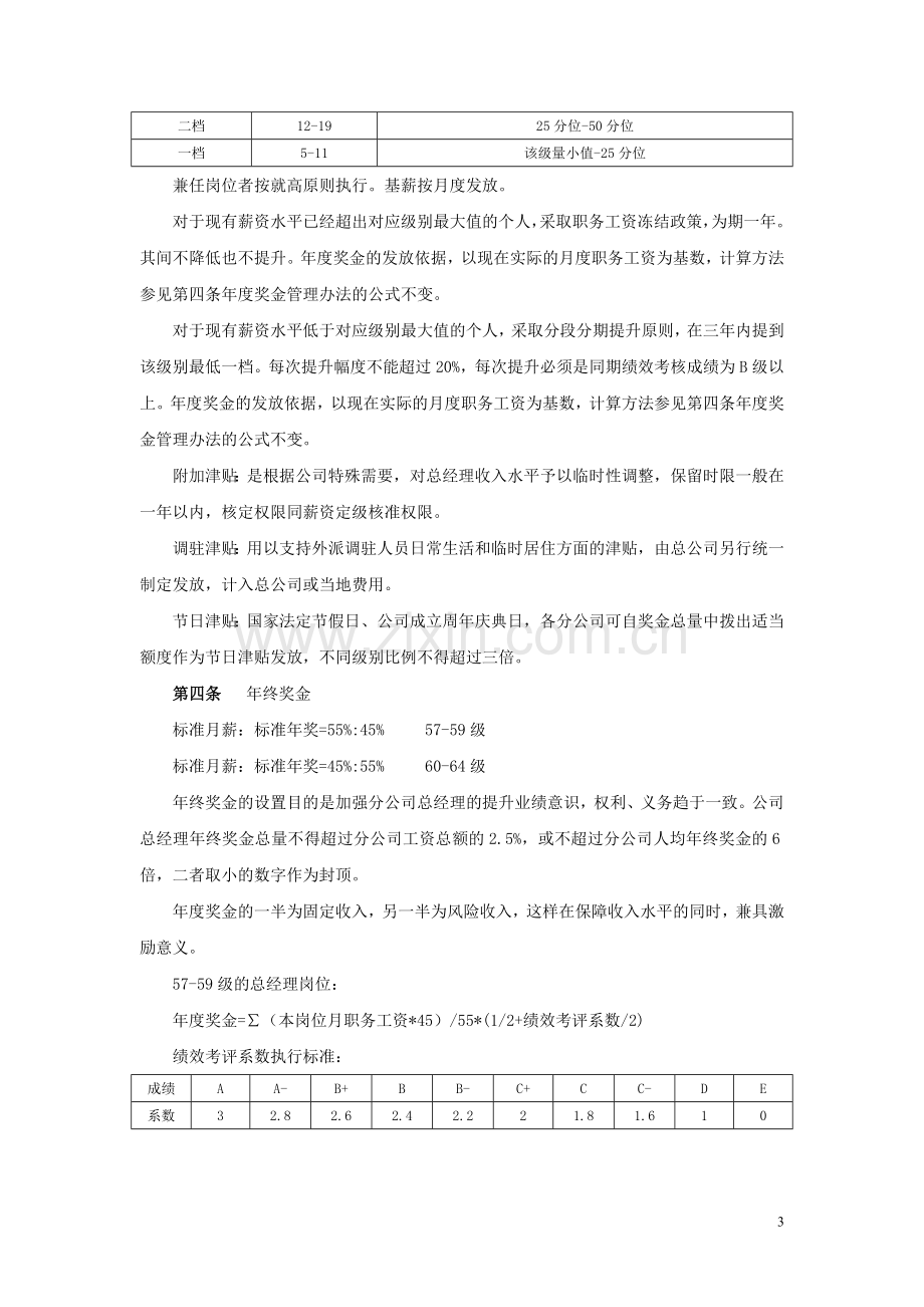 某知名集团公司分公司总经理薪酬管理方案.doc_第3页