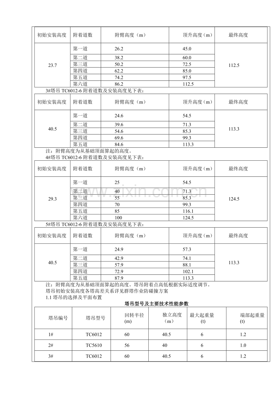 塔吊附壁方案交底(住宅A区)--交底日期：2014.11.24--A区.doc_第2页