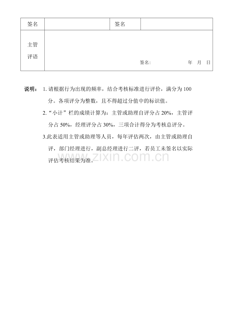 员工晋升综合素质与能力考核表.doc_第3页