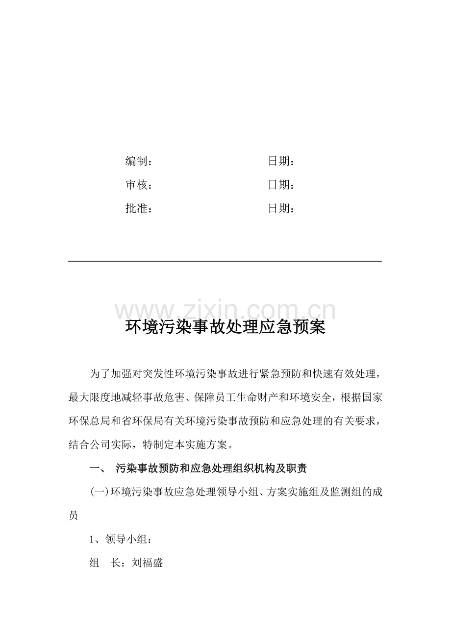 环境污染事故处理应急预案.doc_第2页