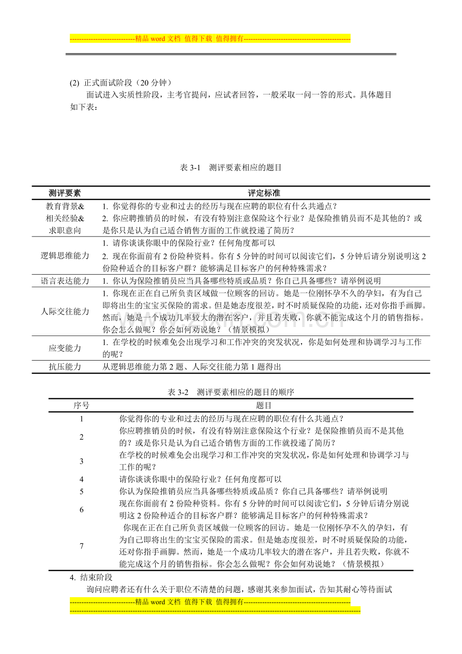 销售岗位结构化面试设计方案.doc_第3页