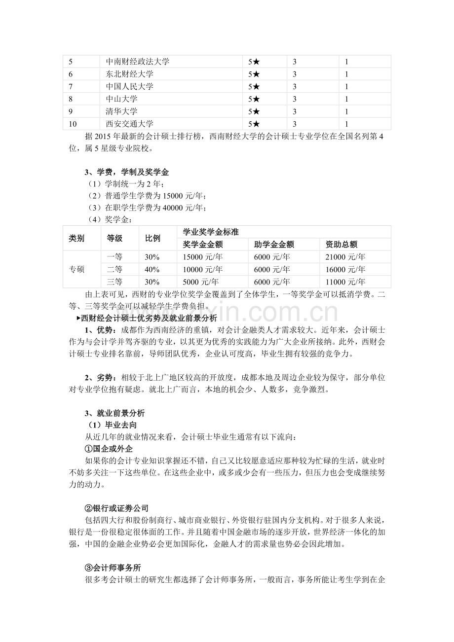 西南财经大学考研生存手册：会计硕士.doc_第2页