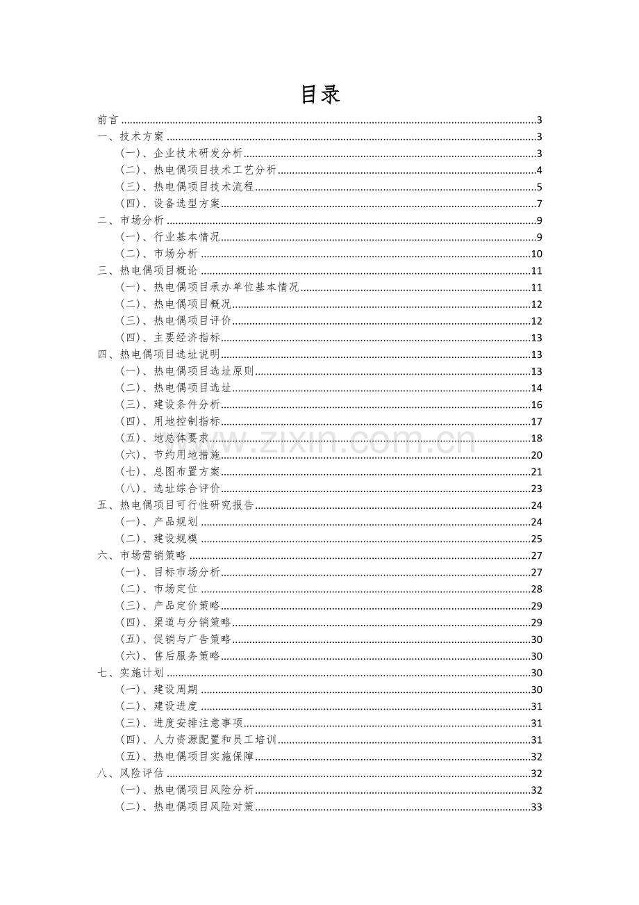 2024年热电偶项目可行性研究报告.docx_第2页