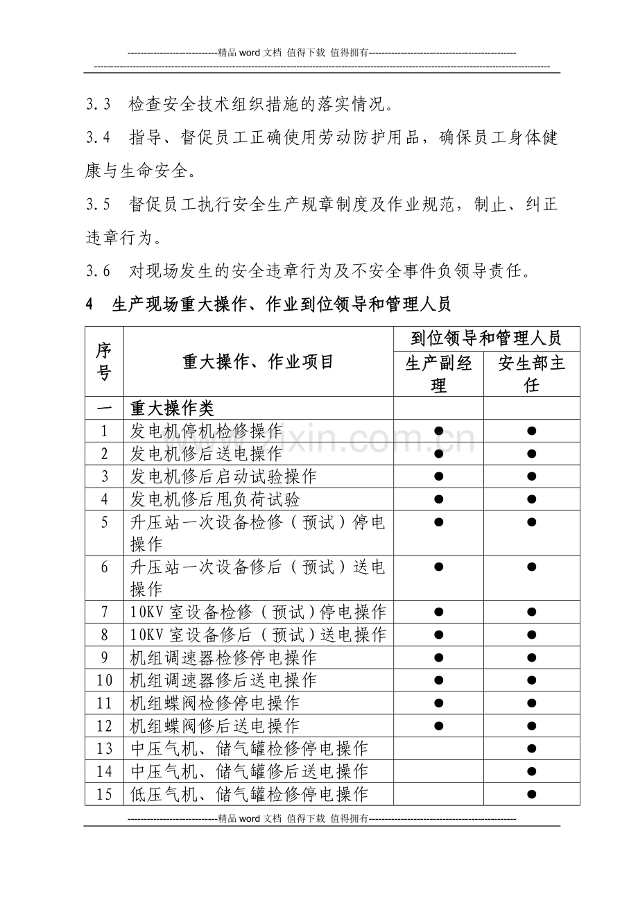 现场重大操作、作业领导和管理人员到位制度.doc_第2页