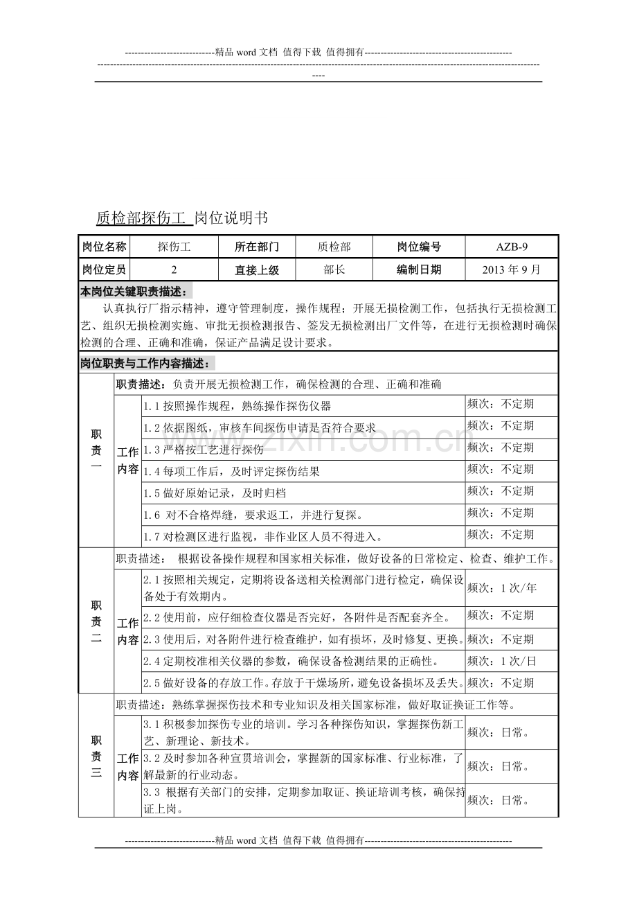 探伤工岗位说明.doc_第1页