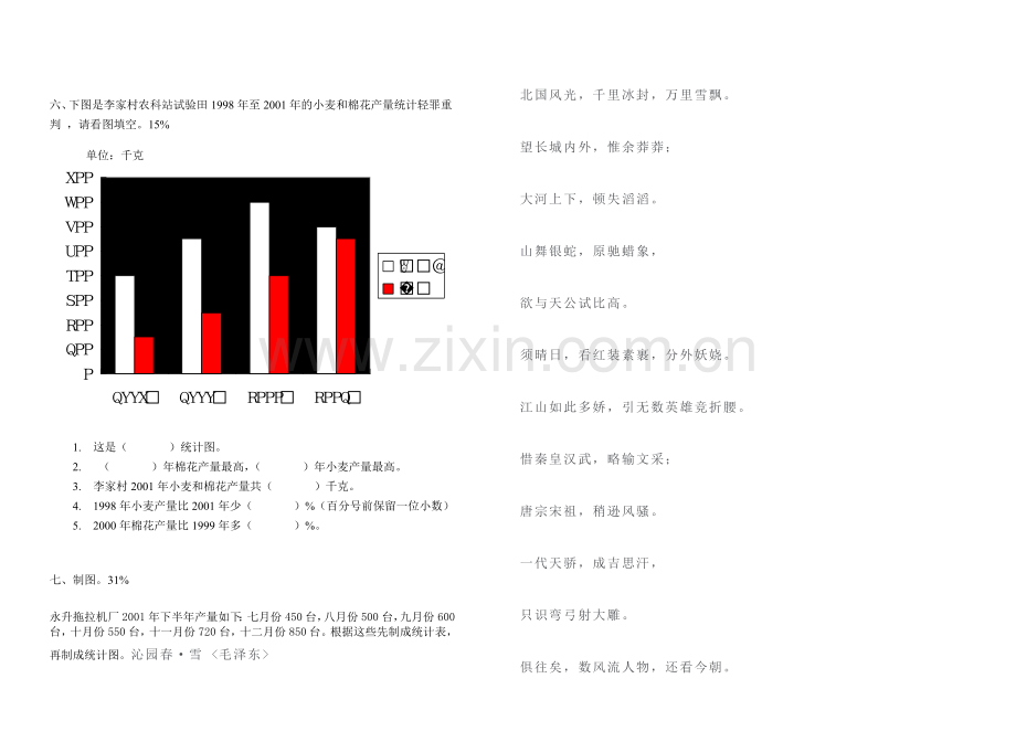 小学数学第十二册第三单元测试题.doc_第2页