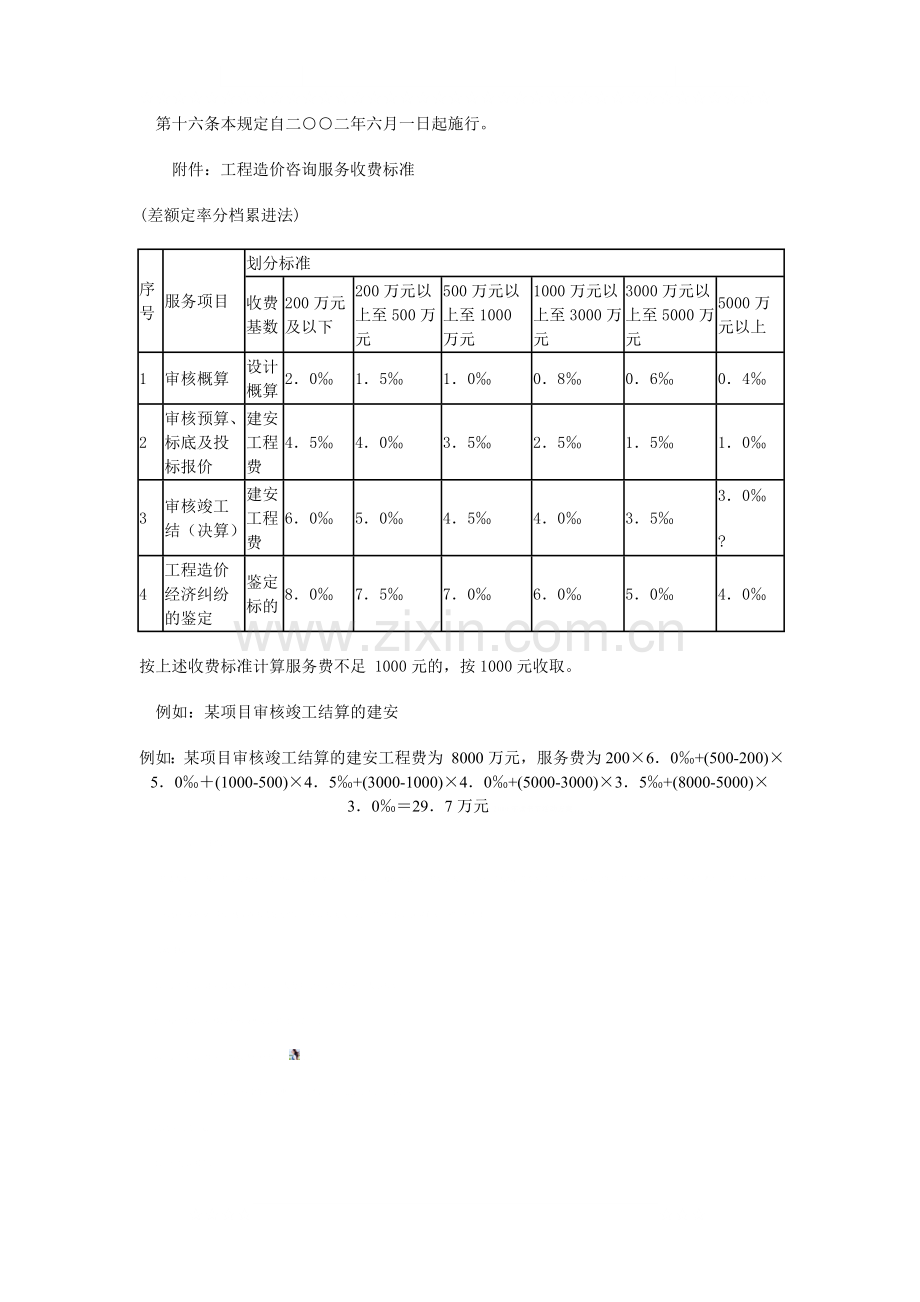 新疆工程造价咨询服务收费管理规定.doc_第3页