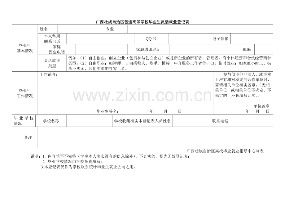 就业登记表、灵活就业协议书一改doc.doc_第3页