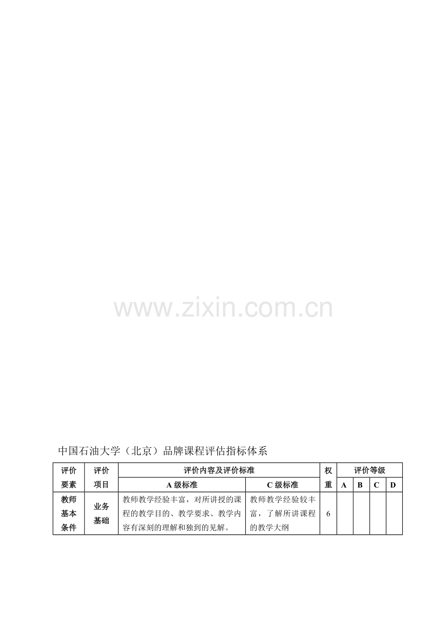 品牌课程评价指标体系.doc_第1页