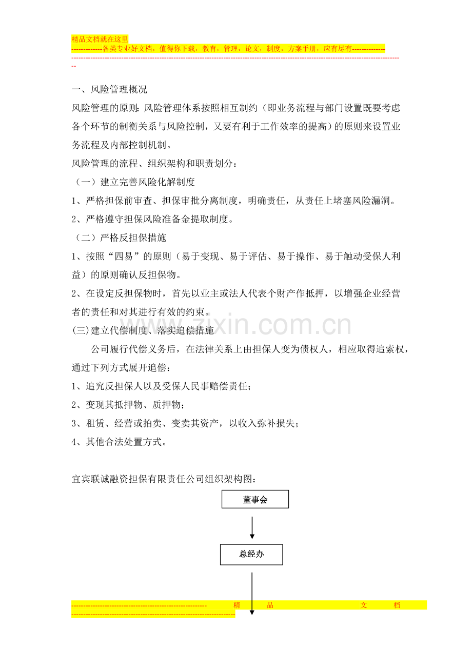 融资担保公司全面风险管理.doc_第1页