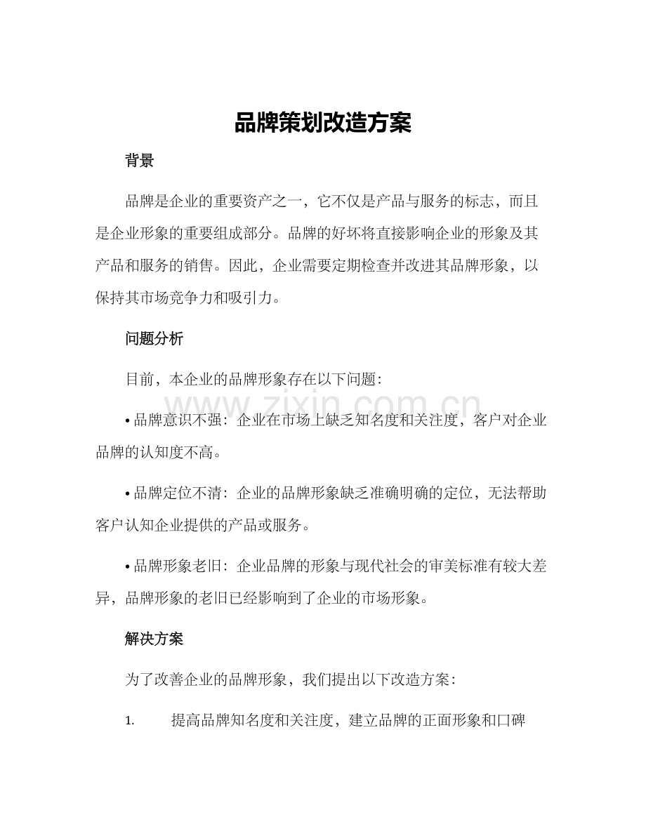 品牌策划改造方案.docx_第1页