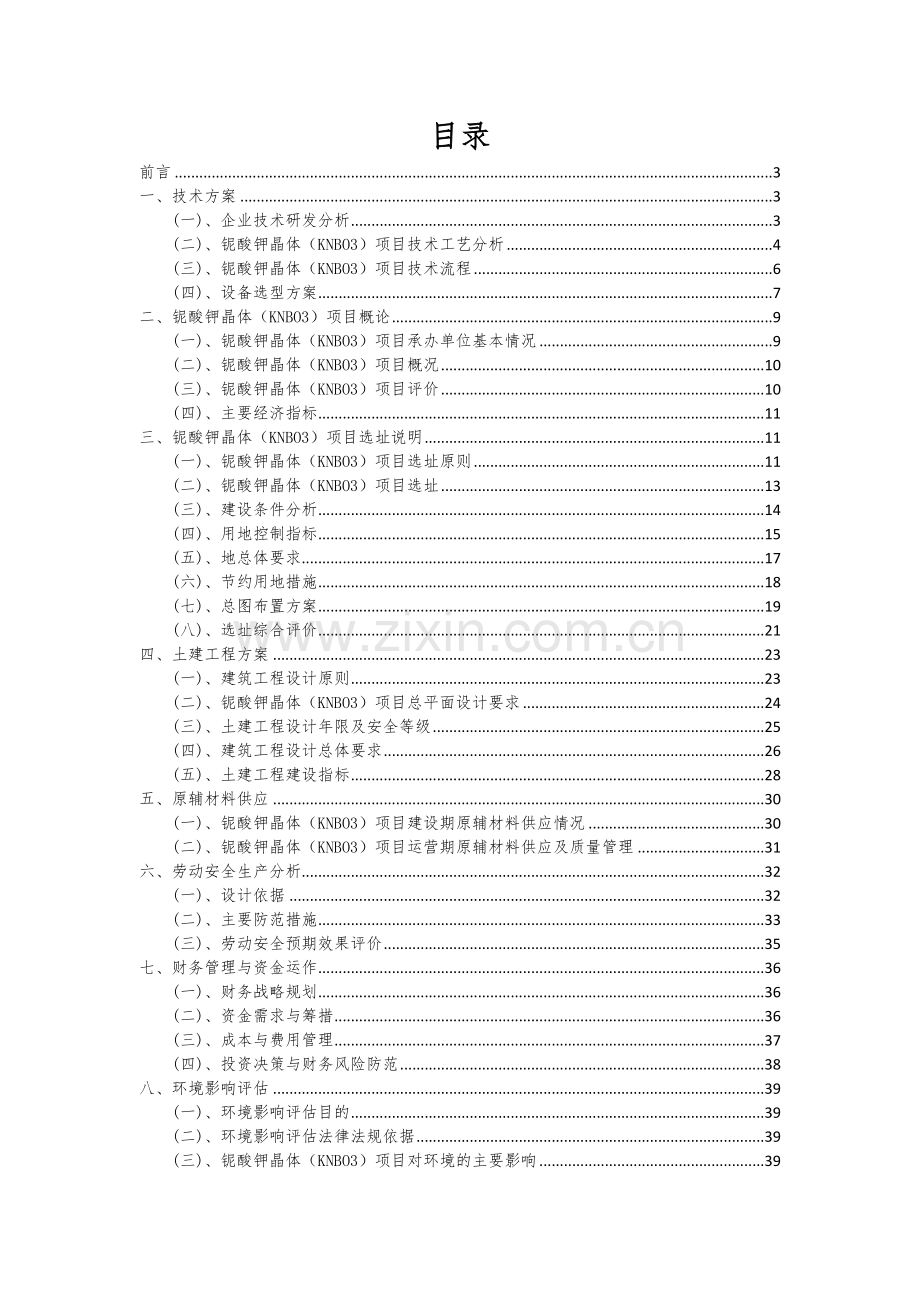 2024年铌酸钾晶体(KNBO3)项目投资分析及可行性报告.docx_第2页