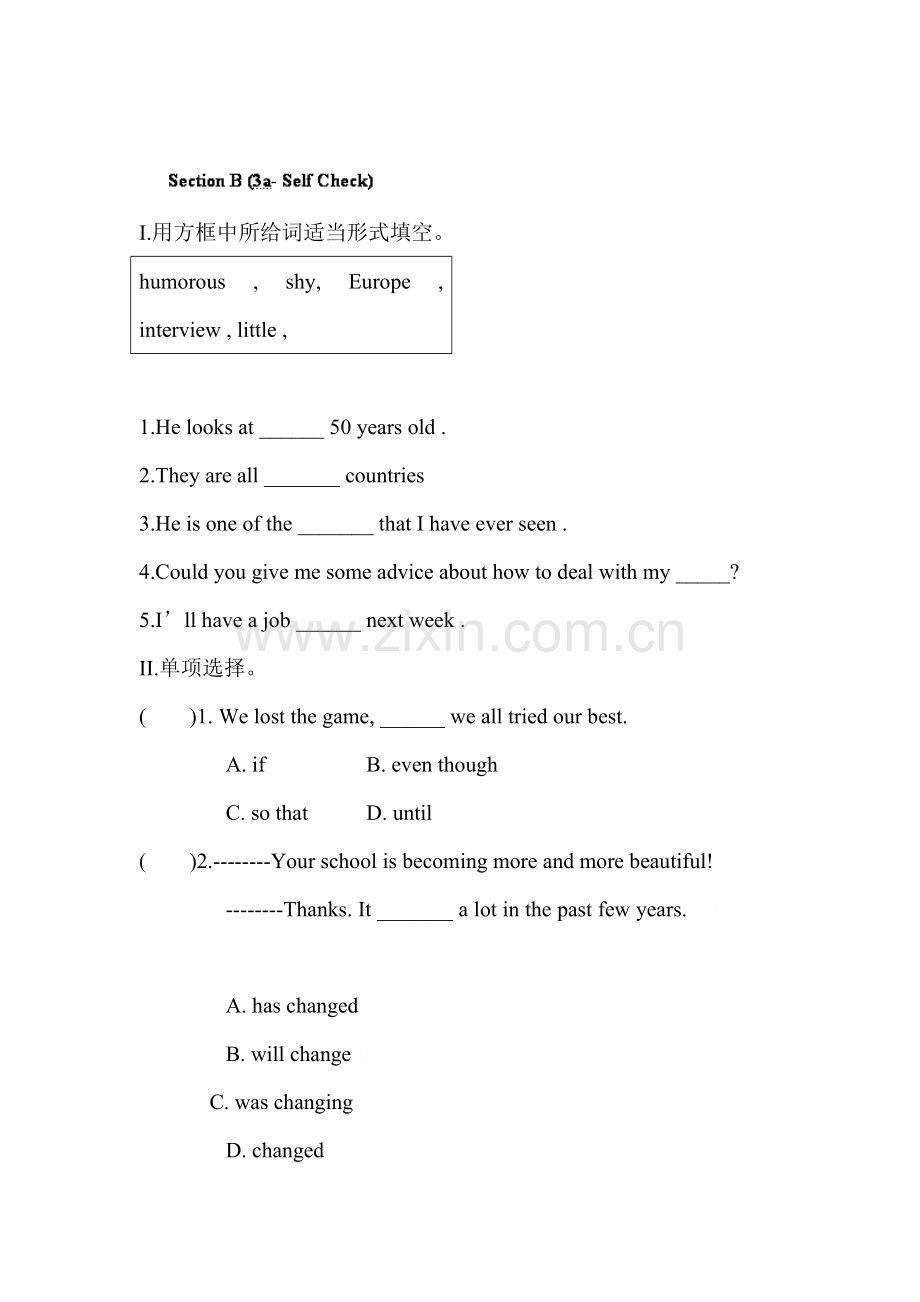 九年级英语上册单元同步测试题18.doc_第1页