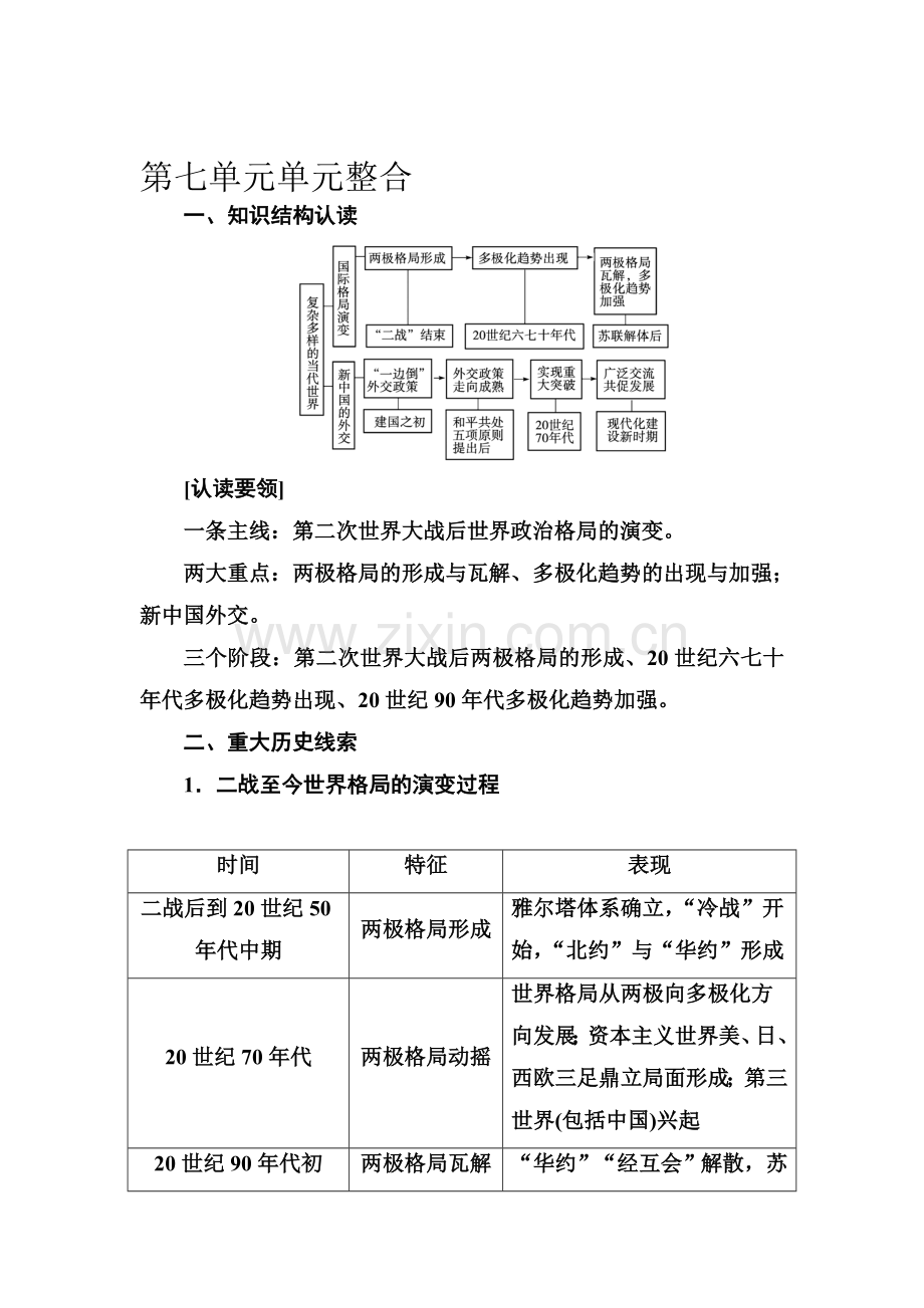 2016-2017学年高一历史上册单元综合检测题16.doc_第1页