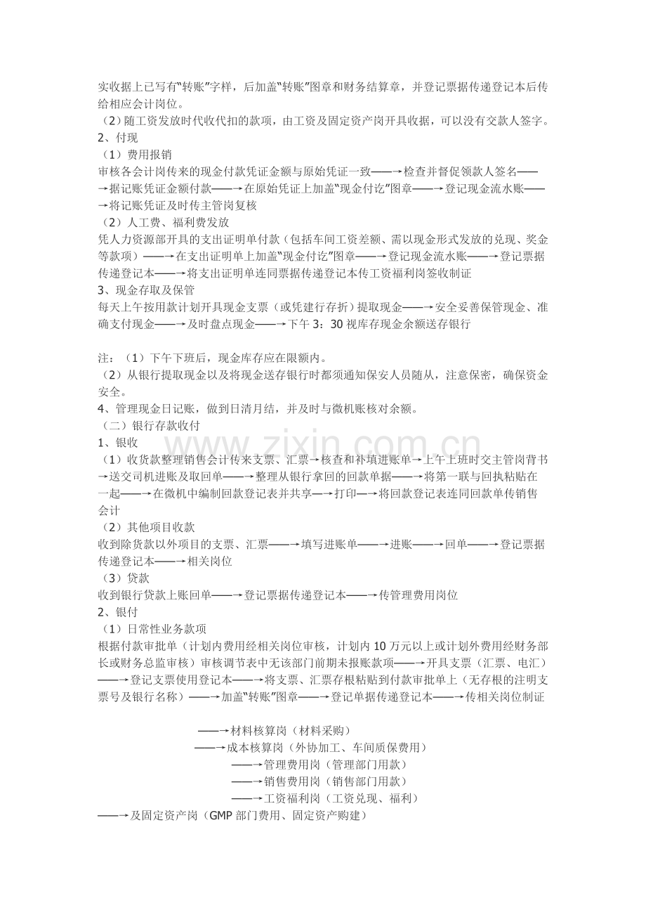 一套详细的公司财务流程(包括岗位设置……).doc_第2页