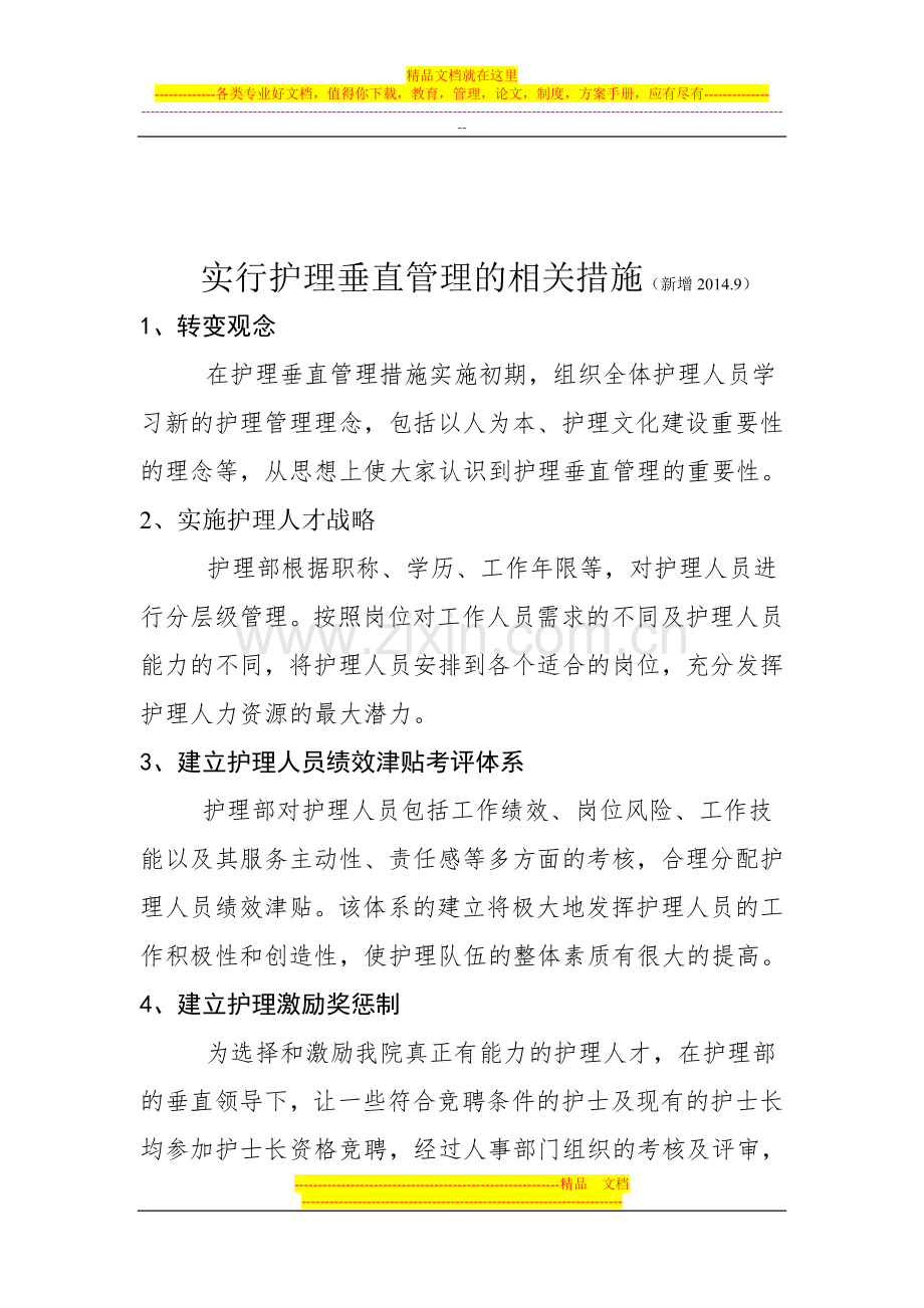 护理垂直管理体系实施方案.doc_第3页