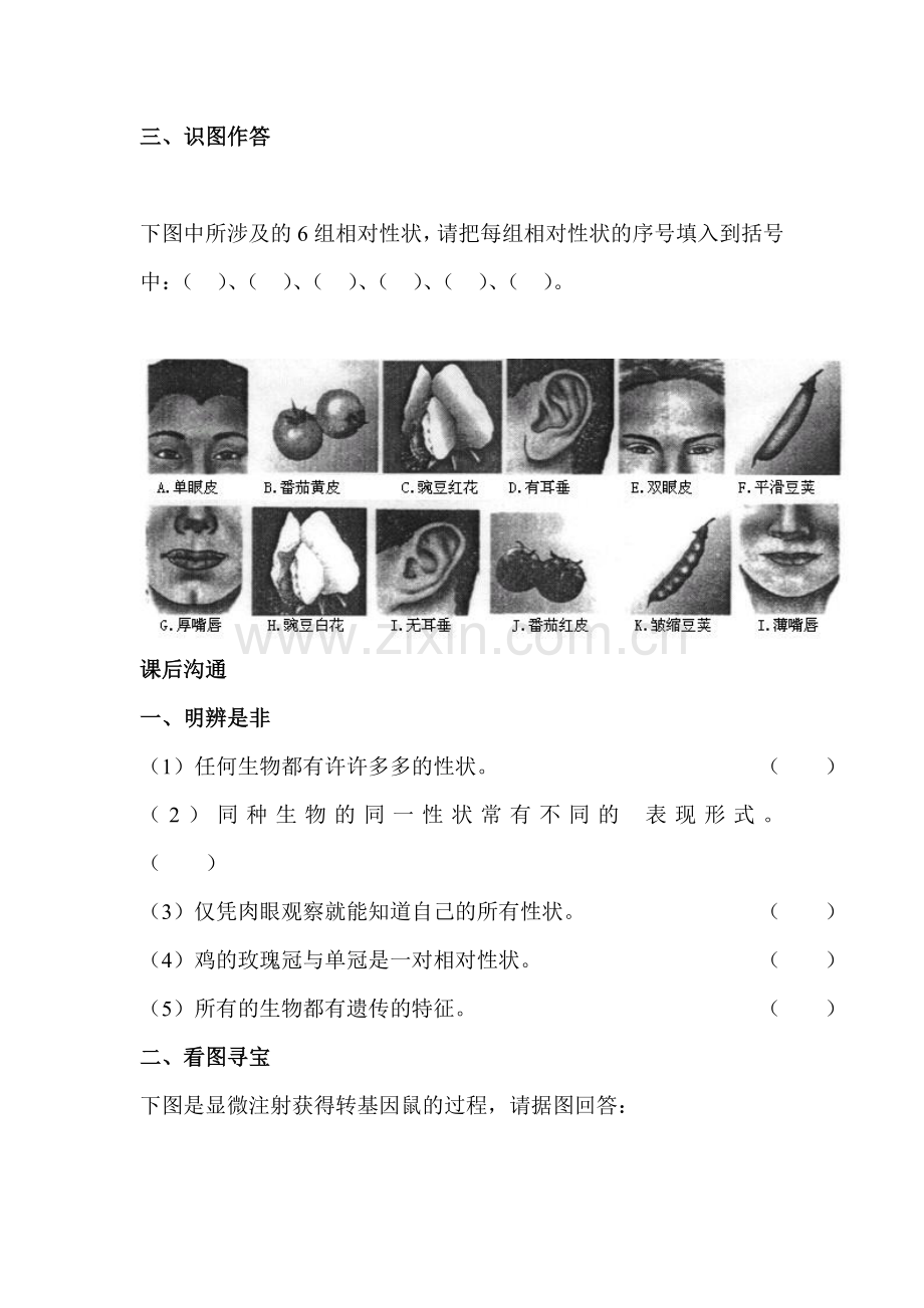 2015-2016学年八年级生物下册同步练习题55.doc_第3页