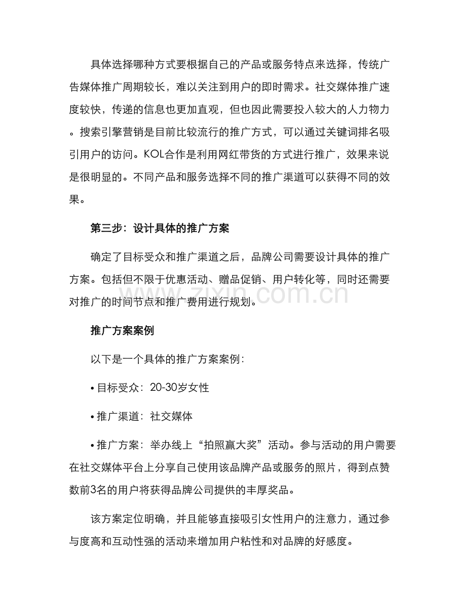 品牌公司推广方案.docx_第2页