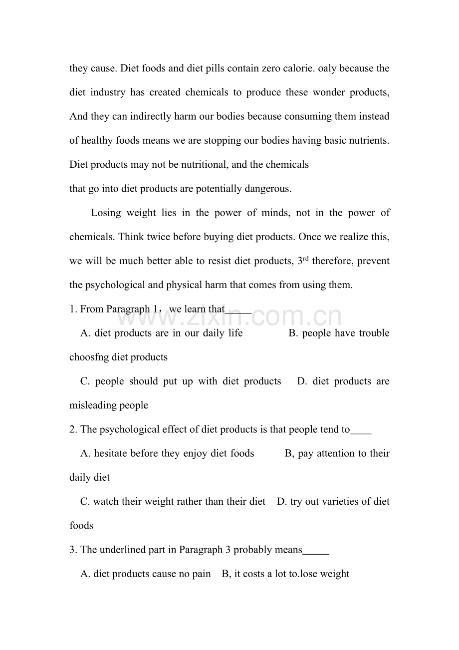 2016届高三英语阅读理解考点复习题21.doc_第2页