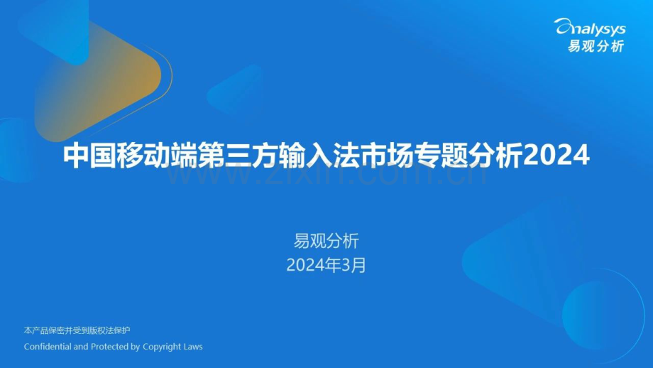 2024年中国移动端第三方输入法市场专题分析报告.pdf_第1页