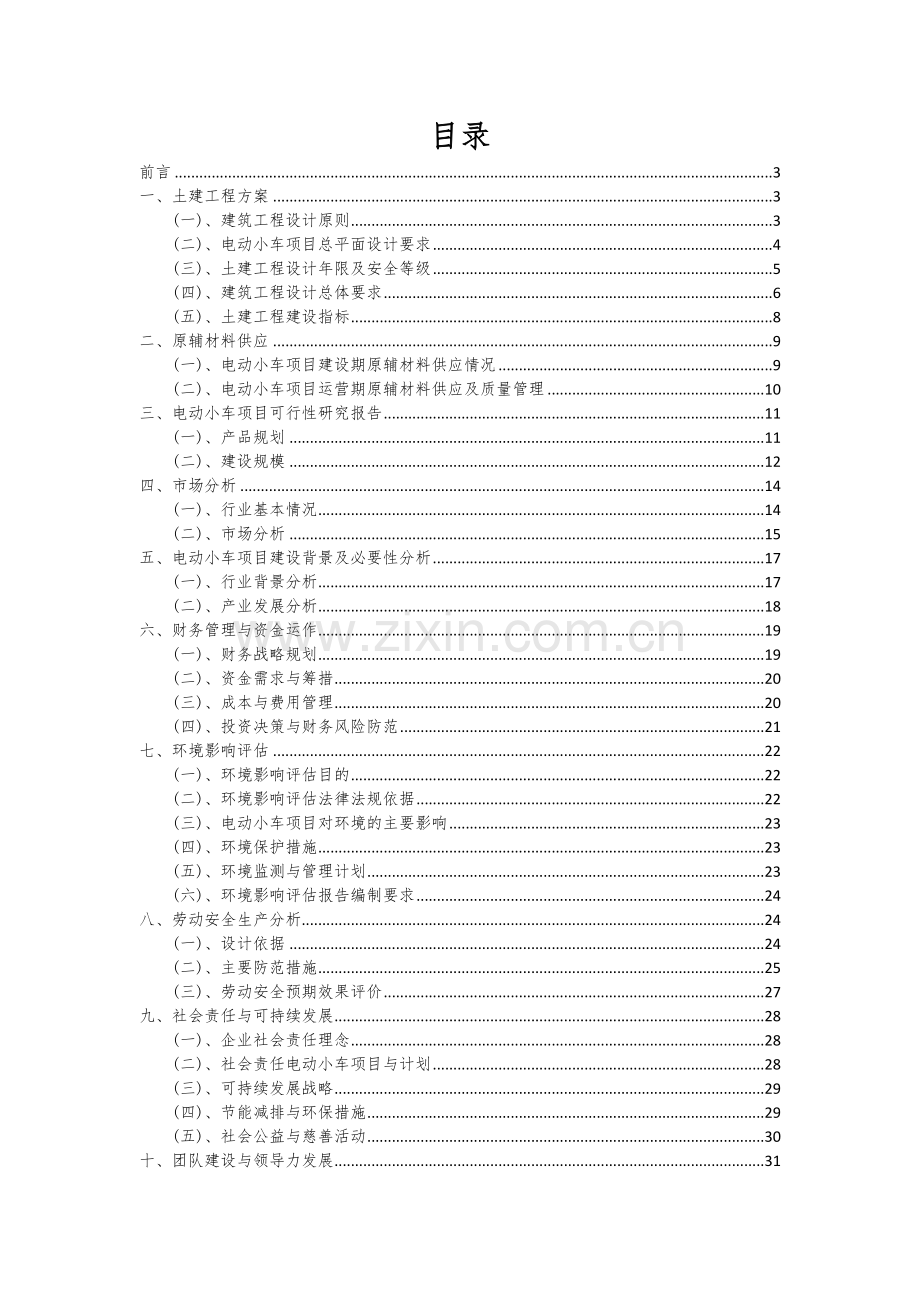 2024年电动小车项目投资分析及可行性报告.docx_第2页