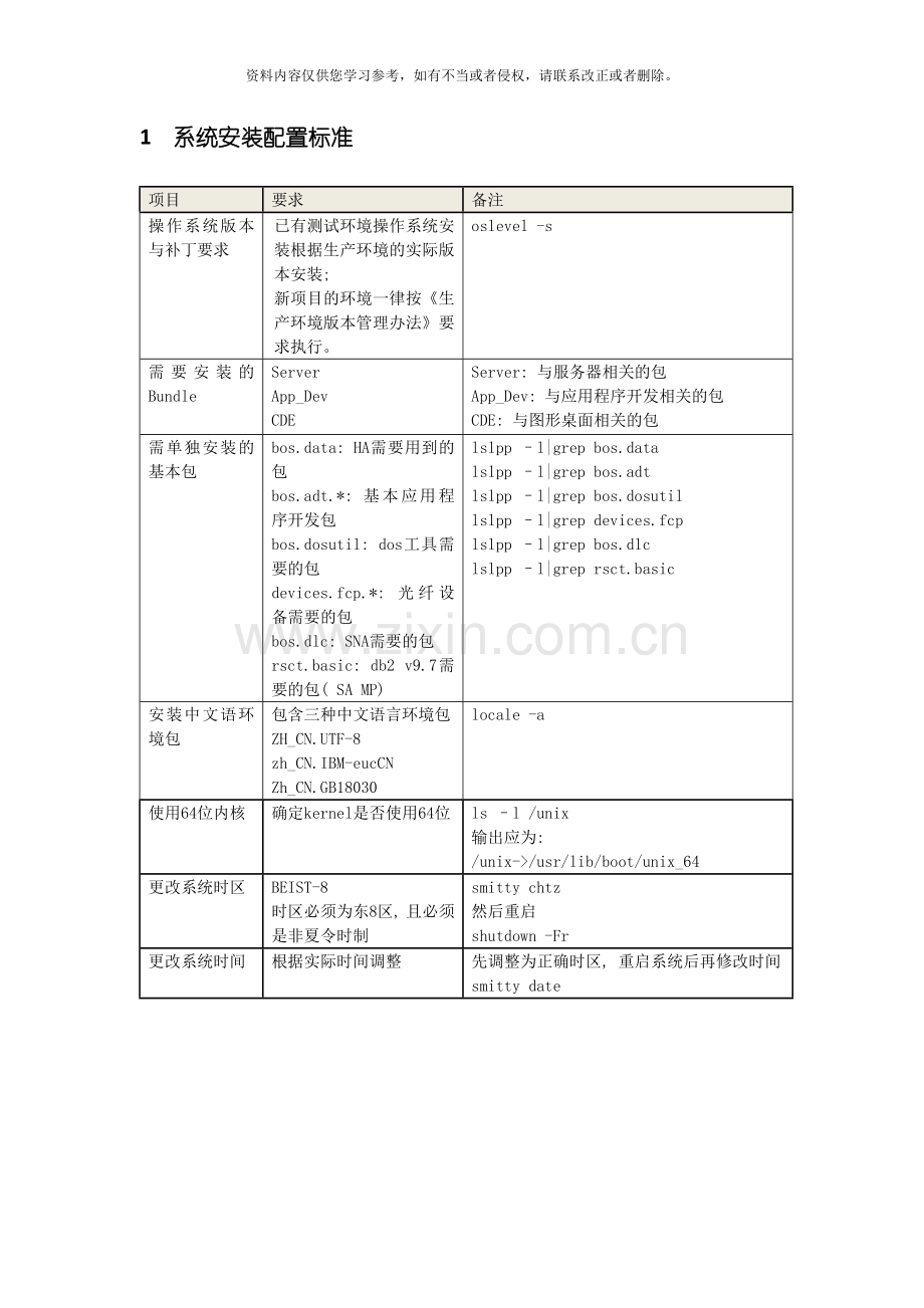 AIX操作系统安装配置规范模板.docx_第3页