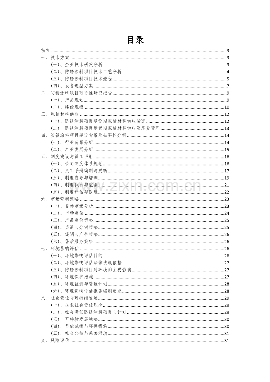 2024年防锈涂料项目投资分析及可行性报告.docx_第2页